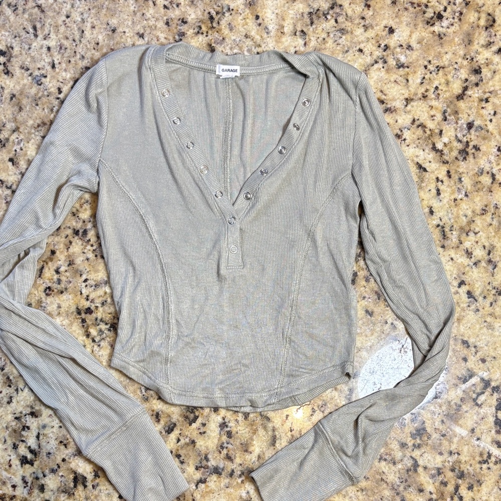 Garage Women's ribbed Long Sleeve Top